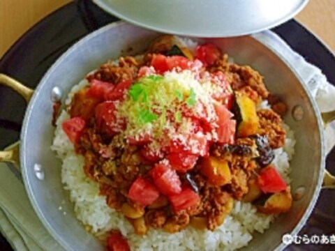 夏野菜のフライパンカレー